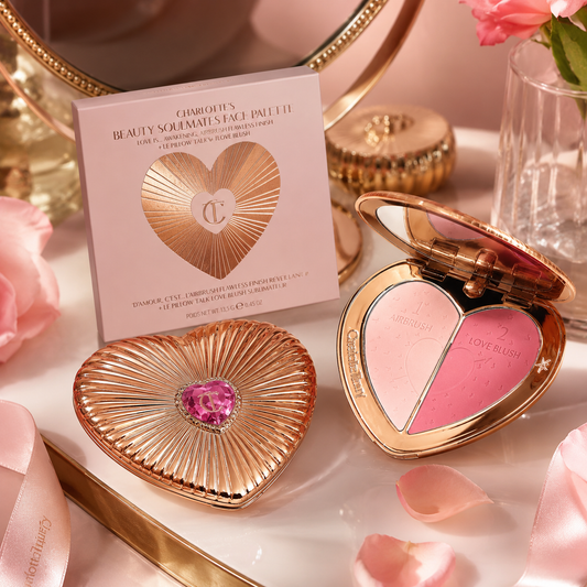 Beauty Soulmates Face Palette – Airbrush Powder & Love Blush