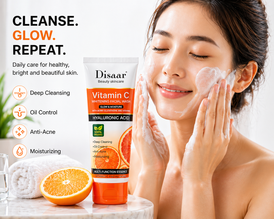 Disaar Vitamin C Facial Wash – Brightening & Oil Control Cleanser