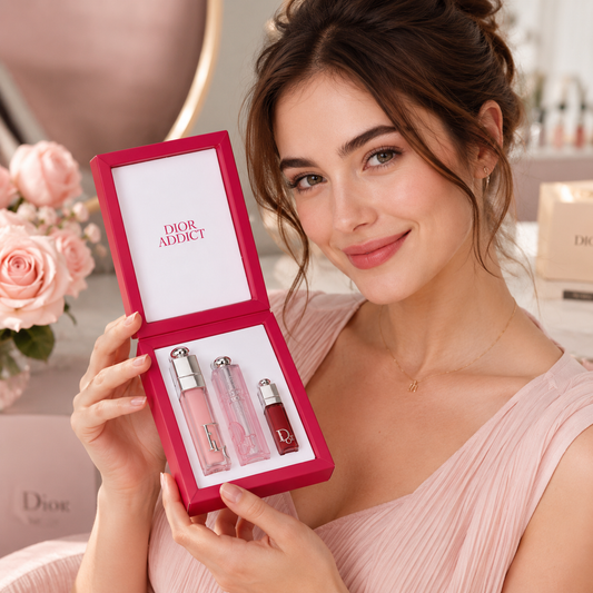 Dior Addict Lip Gift Set – Luxury Rosy Gloss & Lip Glow Kit