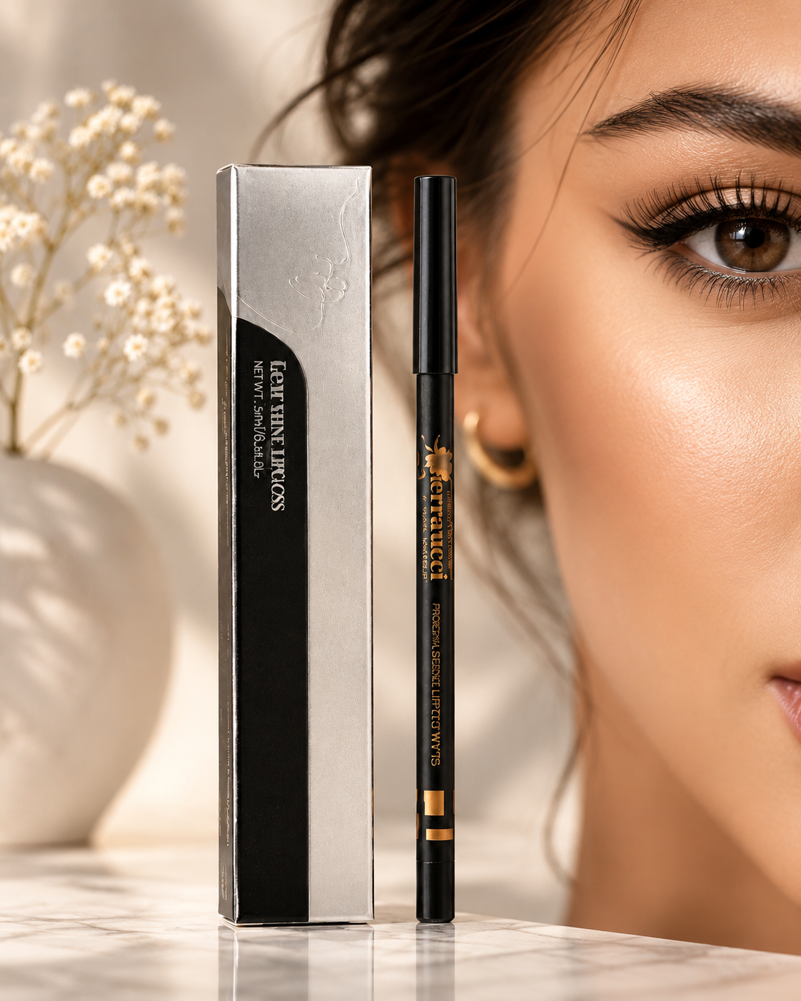 Glam Shine Hydrating Lip Gloss Pencil – Smooth Non-Sticky Shine