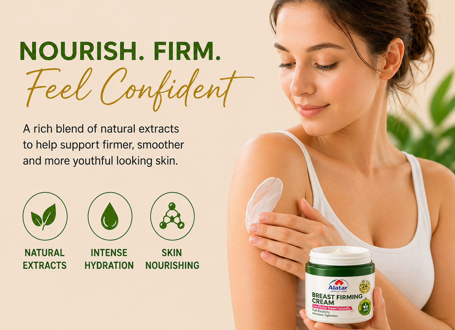 Alatar Breast Firming Cream 24K Action – Elasticity & Lift Care