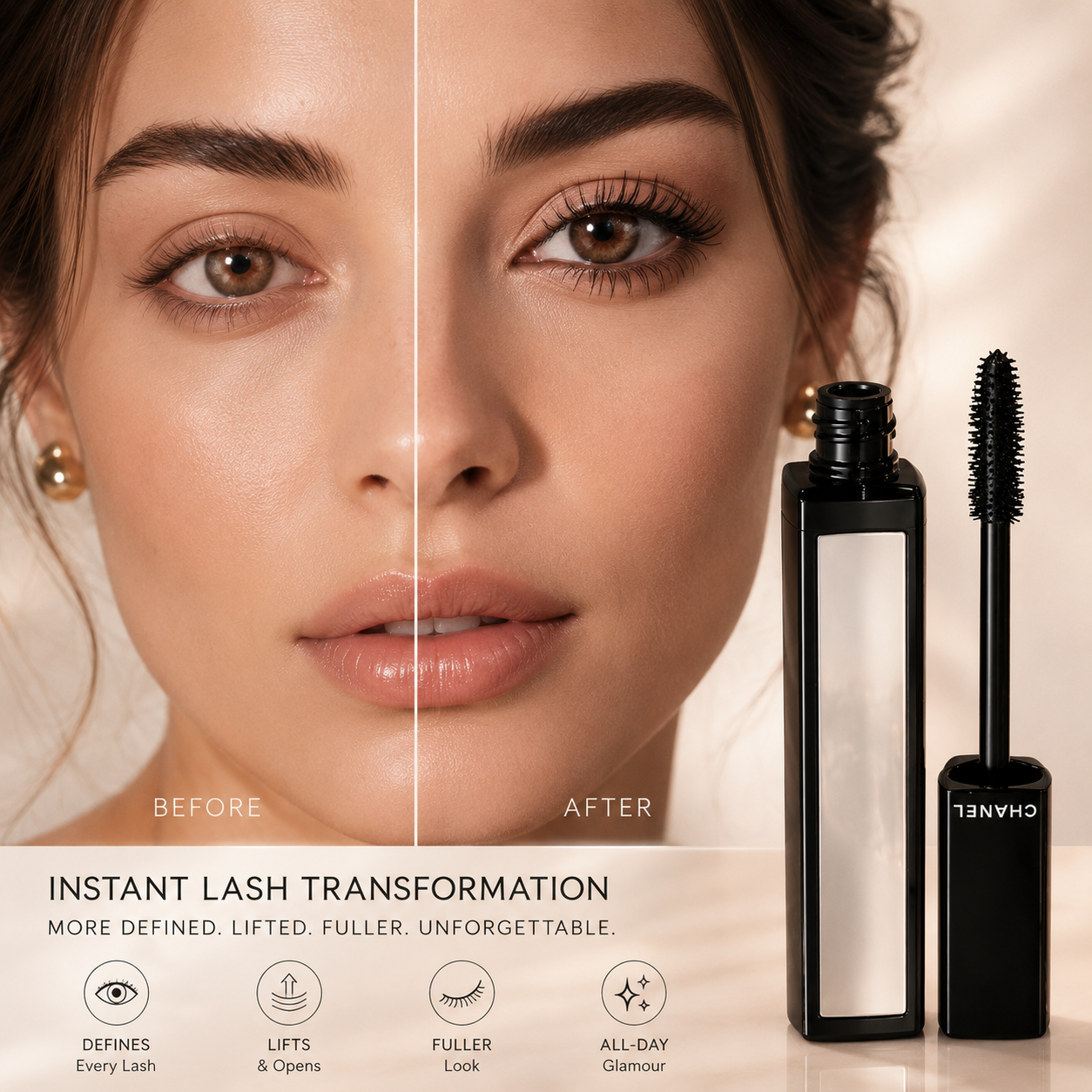 Luxury Volumizing Mascara for Lifted, Defined Lashes