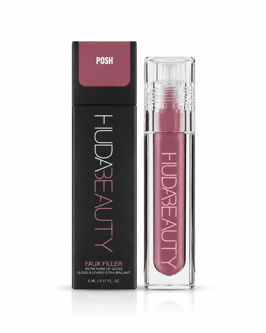 Huda Beauty Faux Filler Lip Gloss – Extra Shine Finish