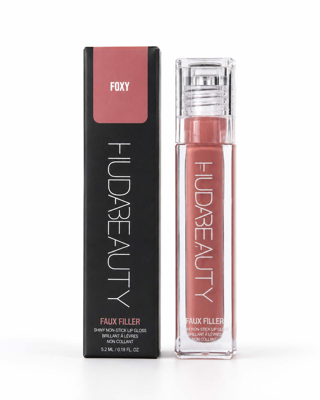 Huda Beauty Faux Filler Lip Gloss – Extra Shine Finish