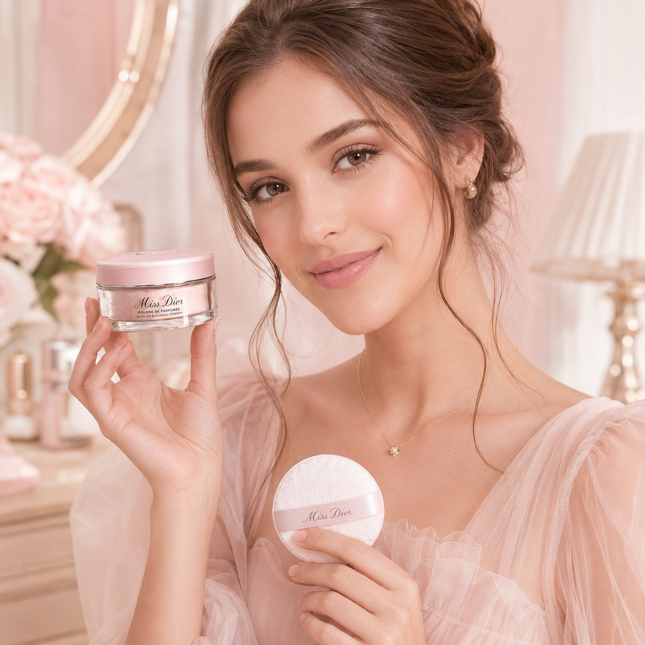 Miss Dior Scented Blooming Powder – Luxury Soft Glow Body Powder