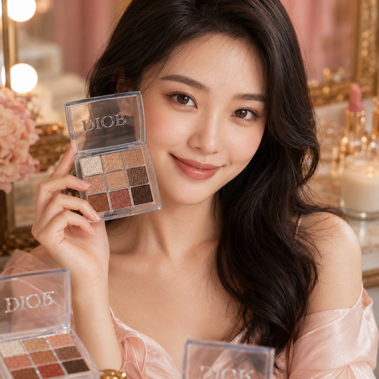 Dior 9-Color Eyeshadow Palette – Luxury Shimmer Eye Makeup