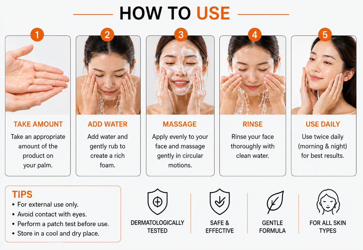 Disaar Vitamin C Facial Wash – Brightening & Oil Control Cleanser