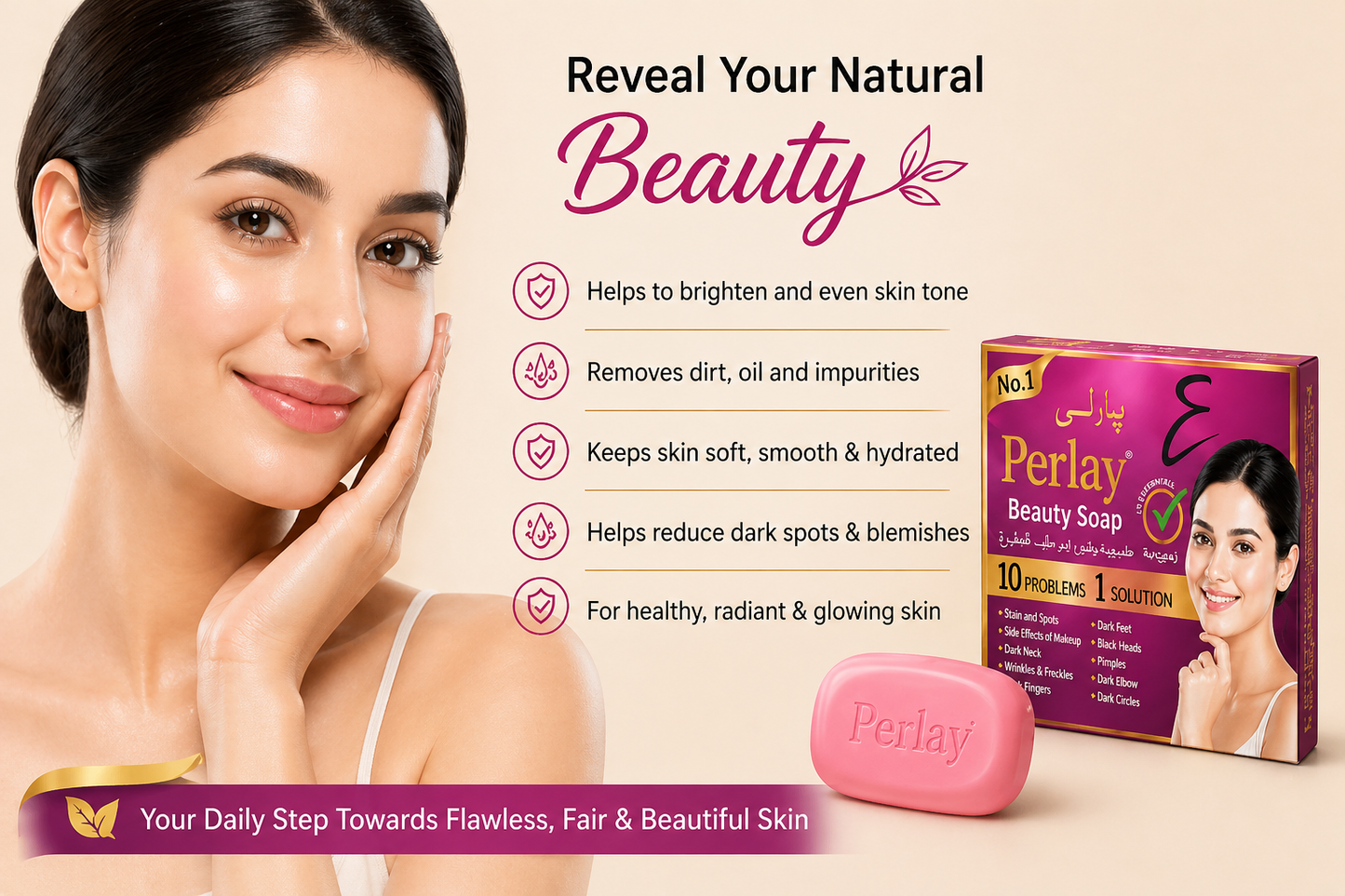 Perlay Beauty Soap – Brightening & Hydrating Skin Care Bar