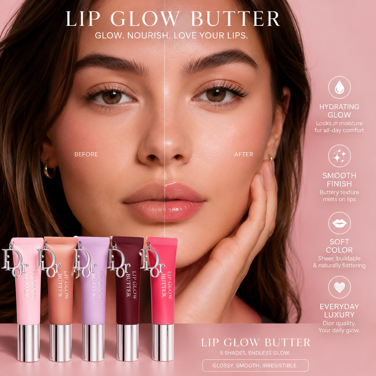 Dior Lip Glow Butter – Luxury Hydrating Gloss Balm