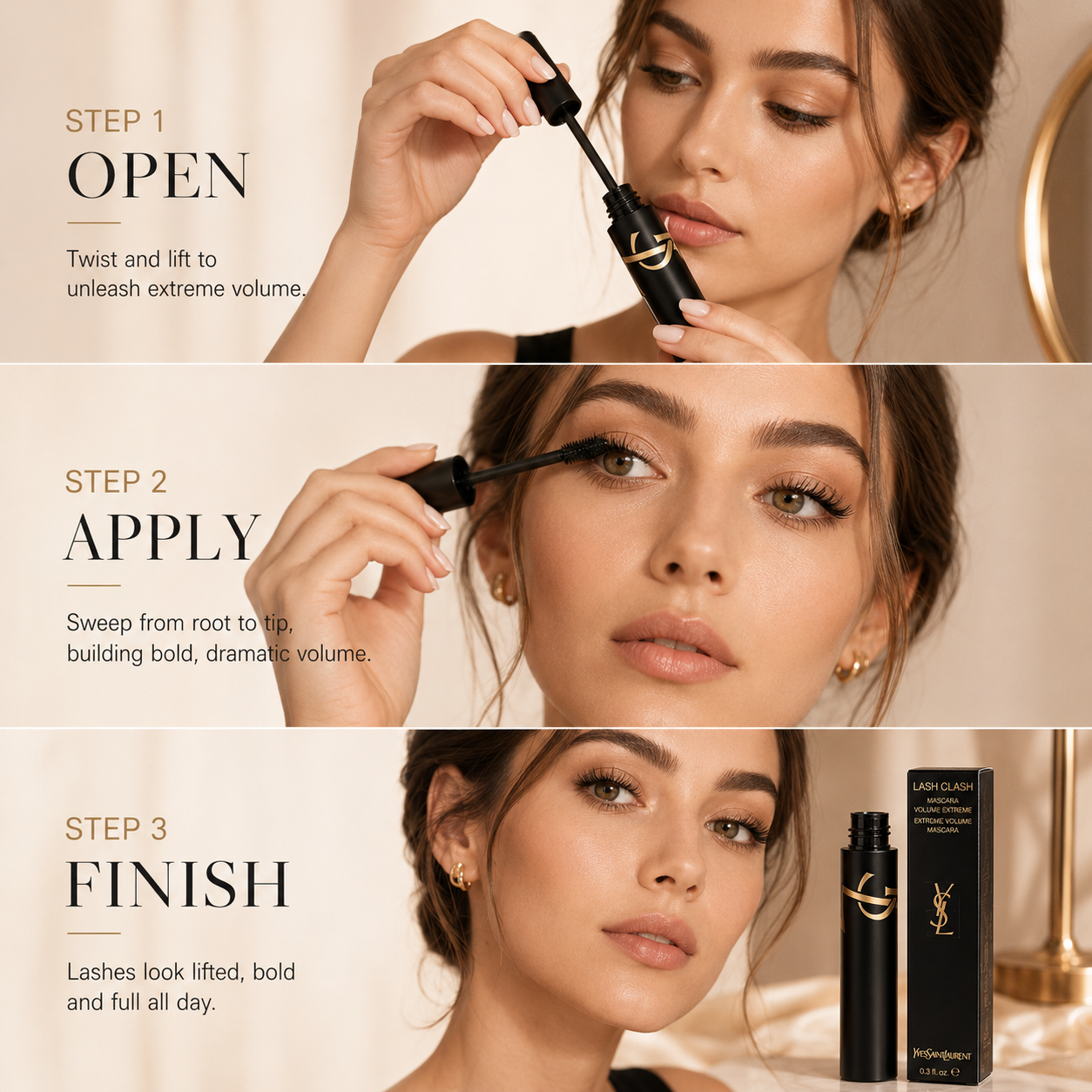 YSL Lash Clash Extreme Volume Mascara – Bold Luxury Lashes