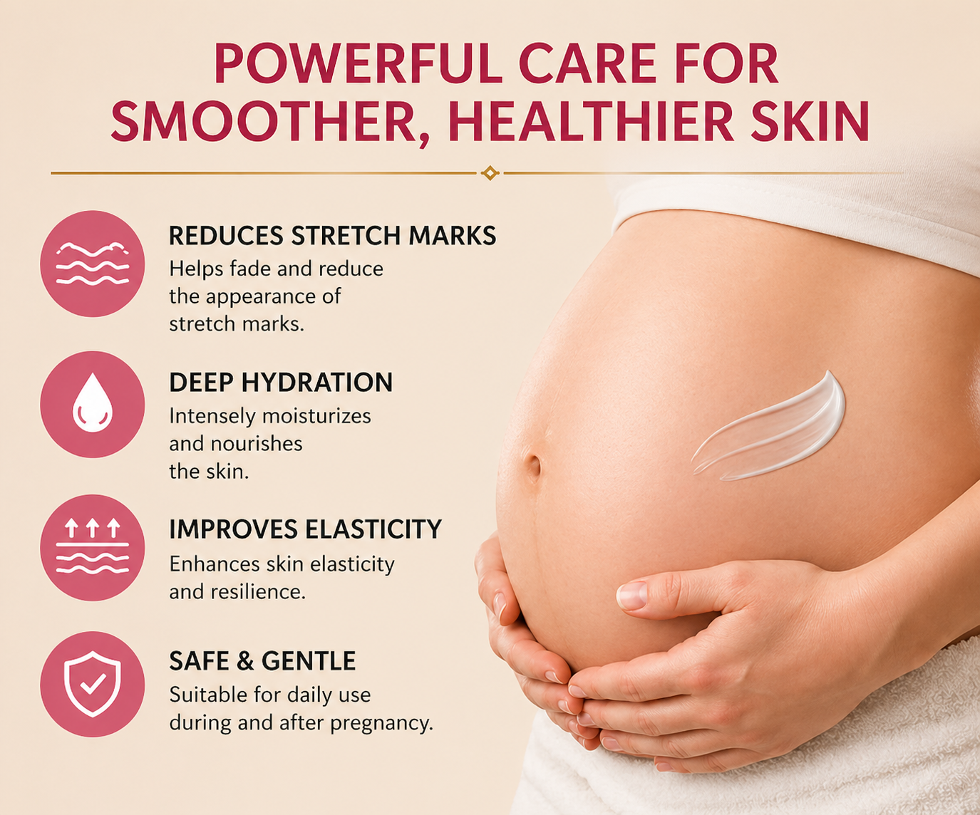 TVO Snail Stretch Marks Repair Cream – Firming & Hydration