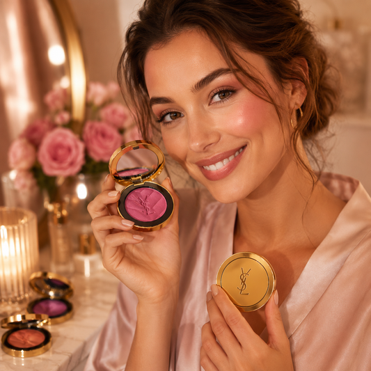 YSL Luxury Blush Compact – Rosy Glow Cheek Powder