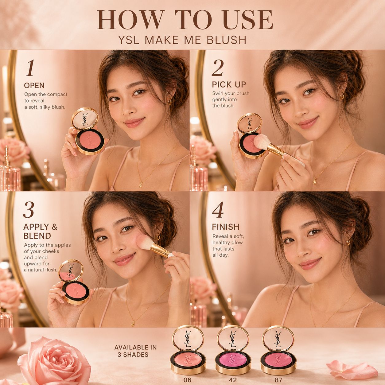 YSL Luxury Blush Compact – Soft Glow Cheek Color